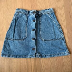 Zara Blue Denim Mini Skirt - XS